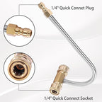 Pressure Washer Gutter Cleaner Attachment, 4000 PSI, Gutter Cleaning for Power Washer with 4 Nozzles, 1/4 Inch Quick Connect