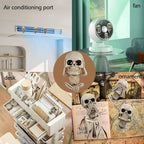 Car Air Freshener Vent Clips 3 Pack Car Accessories for Men Women, Cute Skull Auto Air Conditioner Vent Clips Decor, for Car Office Kitchen Home Halloween Christmas Gift