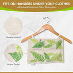 Hanging Bamboo Charcoal Natural Odor Absorber for Clothing, Closets, Wetsuits, Gym Bags & More – Fragrance-Free, Chemical Free, Reusable, Long-Lasting (3-Pack)