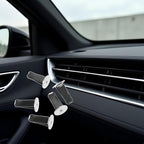 20 Pcs Black Metal Round Head Car Air Vent Clips Auto Freshener Clips Cars Air Conditioner Car Outlet Perfume Clips Air Fresheners Interior Accessories