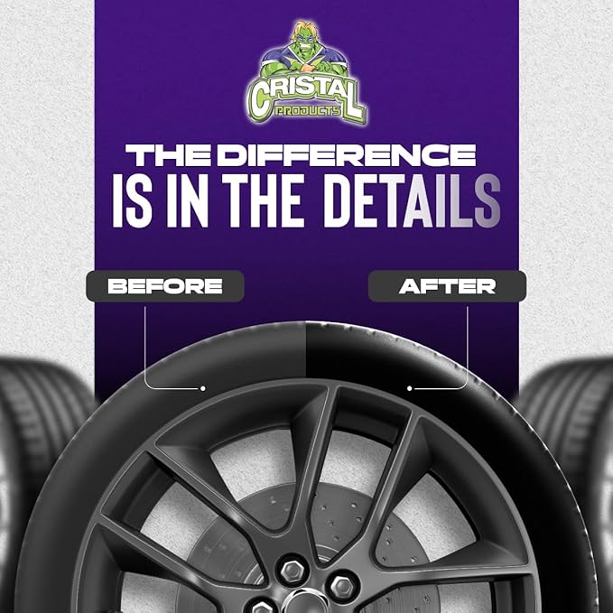 Untouchable Tire Shine Spray – Long-Lasting Wet Tire Finish for Deep Gloss & Protection – Waterproof Tire Shine, Easy Application, Premium Tire Cleaner Shine