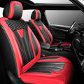 Fit CRV Car Seat Covers Premium Leather for Honda CRV cr-v 2011-2025 2026. Waterproof， Breathable, Scratch-Resistant & All-Weather Seat Cushion Protector (Front Seat,Red&Black)