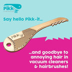 Pikk-it® Amazing Tool for Your Vacuum That Removes Tangled Hair in Seconds, Improves Cleaning Power & Efficiency. Great on Pet & Human Hair, Super Strong (Twin Pack)
