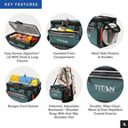 Titan by Arctic Zone Deep Freeze Cooler - Zipperless Hardbody Cooler - Deep Freeze Insulation, HardBody Liner, and SmartShelf