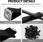 Wuyaoyao 60PCS Metal Car Air Vent Clips, 9mm Square Head Car Vent Clips, Automotive Air Freshener Clips Replacement, Vehicle Air Conditioner Outlet Clips Universal for Car Office Home