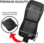 ZONETECH Cooling Car Seat Cover, Black Automotive Adjustable Temperature Comfortable Cooling Car Seat Cover (2 Pack)