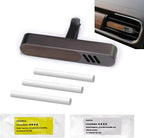 Luxury Car Air Freshener Vent Clip – Premium Wood & Metal Diffuser in Multiple Colors & Scent Kits – Reusable, Unisex for Men & Women (Premium Dark Grey, Luxury Floral)