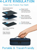 Insulin Vials Cooler Travel Case: TSA Approved Medication Diabetic Cooler for Travel, Insulated Cooling Bag for Insulin Pens, Diabetic Small Bottle Protector Kit with Protective Ice Brick