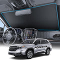 Wigoo for Subaru Forester Windshield Sunshade [OEM Design, 100% Sun Blockage] Foldable Heat Insulation Sun Shade with Storage Bag, for Subaru Forester (2019-2026), Silver Coating