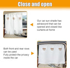 Car Side Window Sun Shade Privacy Curtain for Baby - Blackout UV Protection Car Window Shades with Suction Cup for Back Seat - Cute Auto Camping Windows Screen Shades (Three Bears)