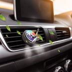 20 Pieces Car Air Freshener Record Player Air Fragrance Diffusers Clips Retro Style Gifts Christmas, Include 4 Pcs Record Player Car Vent Clip, 16 Pcs Aromatherapy Tablets Replacement Pads