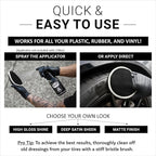CAR GUYS Tire Shine Spray 1 Gallon Refill - The Perfect Deep Black Shine - Long Lasting Car Tire Dressing - No Sling & Dry to Touch - Sprayer Not Included