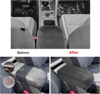 SXCY for 2025 2026 VW Tiguan Armrest Cover for 2025 2026 Volkswagen Tiguan Accessories 2025 2026 Tiguan Center Console Cover 2025 2026 Tiguan Middle Console Cover Add Soft Cotton Cushion (Added-Pad)
