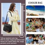 TuErcao Insulated Cooler Bag 6/24 Can Collapsible Leakproof Soft Sided Cooler for Car, Portable Foldable Small Ice Chest for Beach Camping Picnic Travel, 5/15qt Lunch Box for Men Work