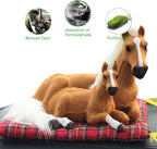 Ergocar Car Air Purifying Bags Cute Animals Odor Eliminator Bamboo Charcoal for Car Decoration & Eliminating Odors (Brown Horse-A)