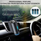 Car Air Freshener Diffuser with Three Adjustable, Rechargeable Car Diffusers, Car Fresheners Long Lasting (Ocean)