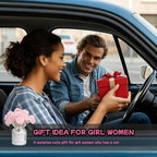 3 Packs Girl Girly Car Accessories for Women, Cute Car Decor Dashboard Decorations, Cute Flower Air Freshener Vent Clips, Auto Interior Dash Ornament Accessories