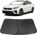 Windshield Sun Shade Custom Fit for 2019-2023 2024 2025 Kia Forte Accessories Foldable Sunshade Sun Blocker Protect Car from Sun Rays & Heat Damage Keep Car Cooler