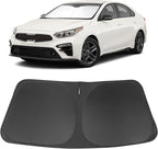 Windshield Sun Shade Custom Fit for 2019-2023 2024 2025 Kia Forte Accessories Foldable Sunshade Sun Blocker Protect Car from Sun Rays & Heat Damage Keep Car Cooler