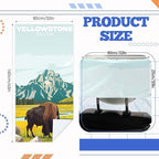 1 Pack Car Seat Towel Covers with Storage Bag 63 x 32 Inch Athletic Running Towel Seat Sweat Washable Non Slip Cover Gift for Car Outdoor Sport Activities (Yellowstone)