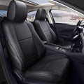 AOMSAZTO Custom Fit Seat Covers for Mazda CX-30 2020 2021 2022 2023 2024 2025 CX30 Car Seat Covers Full Set Black Faux Leather Compatible Airbag（New-CX30）
