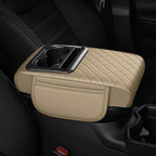 Armrest Cover for Car Fit for Jeep Renegade - Center Console Cover with Cup Holders and 2 Storage Pockets(Beige)
