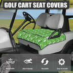 Biyejit Golf Cart Seat Covers with 4 Pockets Golf Cart Seat Towel Blanket Fits 2-Seat Golf Carts, Golf Cart Accessories