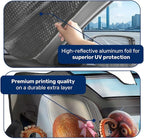 GENANY Octopus Windshield Sun Shade for Car SUV Truck (55x30 Inches),Sun Shade Windshield, Shades for Front Windows, Protector Blocks UV, Xmas Auto Gift, Spring Car Decor