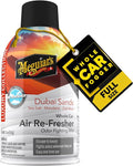 Meguiar's Car Air Refresher Odor Fighting Mist - Dubai Sands, Long-Lasting Car Air Freshener Fights Strong & Unwanted Smells Renewing Interiors with a Luxurious & Refreshing Scent, 2 oz Aerosol