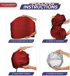 Autoamerics 1-Piece Windshield Sun Shade - Metallic Red Foldable Car Front Window Sunshade for Most Cars SUV Truck Heat Blocker Visor Protector Blocks Max UV Rays and Keeps Your Vehicle Cool - Medium