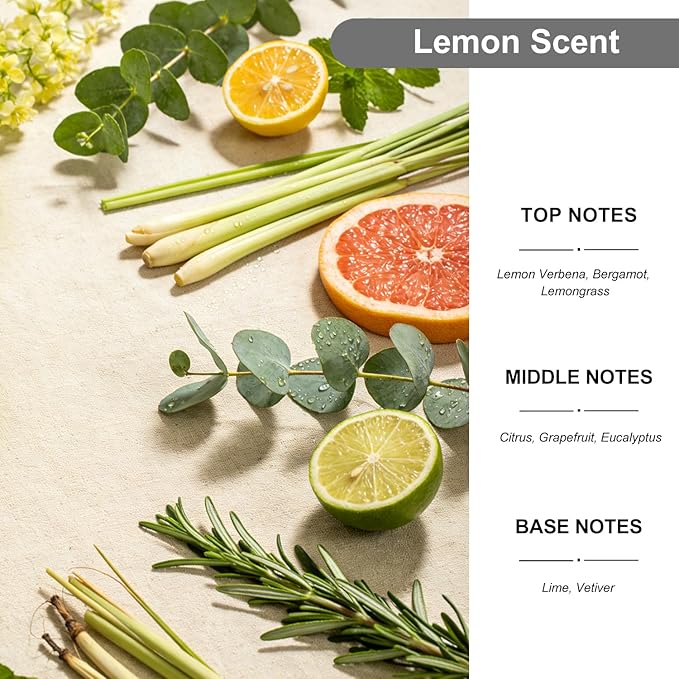 2-Pack Car Air Fresheners, Car Deodorizer, Lemon Scented Air Freshener – Long Lasting Hanging Car Air Freshener for Men and Women, Car Scent Diffuser by VUTOLLOSA