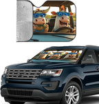 Funny Cow Car Sun Shade Windshield Sunshade Foldable Front Window Shield Cover for Truck SUV
