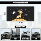 Magnetic Car Window Shade for Baby,Blackout Car Window Curtain,Car Shades for Side Windows,Sun Shade for Car Window Baby,Cartoon Pattern Car Window Covers,UV Protection &Heat Blocking(Space Travel)