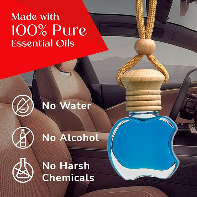 Kabod Invicto Car Air Freshener | Hanging Essential Oil Diffuser | Natural Odor Eliminator | Long-Lasting Fragrance | 10 ml