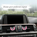 Bat Air Vent Clips,2pcs Pink Black Vampire Bat Car Air Freshener Vent Clips Cute Goth Car Accessories Halloween Gothic Decor Gift,Refillable Essential Oil Outlet Diffusers