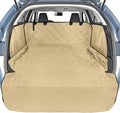 Veckle SUV Cargo Liner for Dogs with Side Flaps, Large (54" x 93") Water Resistant Trunk Cover, Non-Slip Pet Area Protector with Bumper Flap, Universal Fit for SUVs Sedans Vans, Khaki