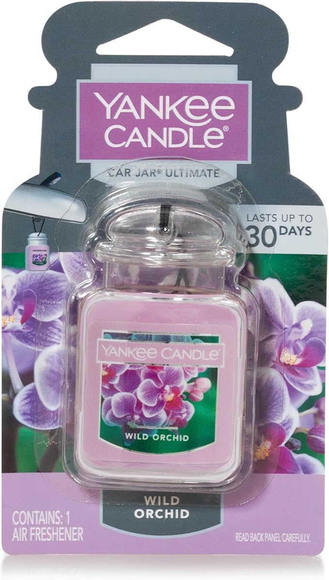 Yankee Candle Car Jar Ultimate, Wild Orchid, 0.96 OZ (Pack of 6)