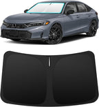 INSAUTO Custom Fit Windshield Sun Shade Accessories for Honda Civic 2022-2026, Foldable Front Window Sunshade, UV & Heat Reflector, Keeps Interior Cool, Includes Storage Bag