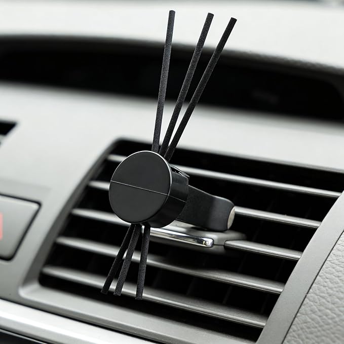 100pcs Air Outlet Clip Vent Clips, Automatic Air Freshener Car Air Conditioner Clips for Home Air Vent Clips Sublimation Air Fresheners Blanks (Black)