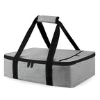 Bodaon Casserole Carriers for Hot or Cold Food, Fits 11"x15"Baking Dish, Bottom Support, Cationic fabric, Portable Warmer for Travel, Keep Warm Food Containers,Keeps Food Hot for Hours, Grey