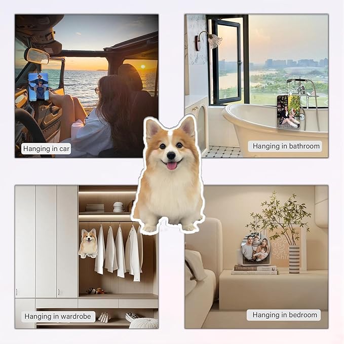 Custom Air Fresheners with Picture-Personalized Air Freshener for Car-Hanging Air Freshener for Wardrobe,Bathroom,Livingroom (Crop 5pcs)