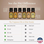 P&J Trading Fragrance Oils for Diffusers for Home Cozy Home Set Fragrance Scents for Candle Making - Soap Making Supplies - Car Diffuser Scents - Essential Home Gift Set - Amber, Clove & More