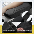 FIILINES Center Console Cover for Toyota Camry 2018-2024 Armrest Cover Pad with Hidden Pockets, Anti-Scratch Cushion Protector Camry Accessories