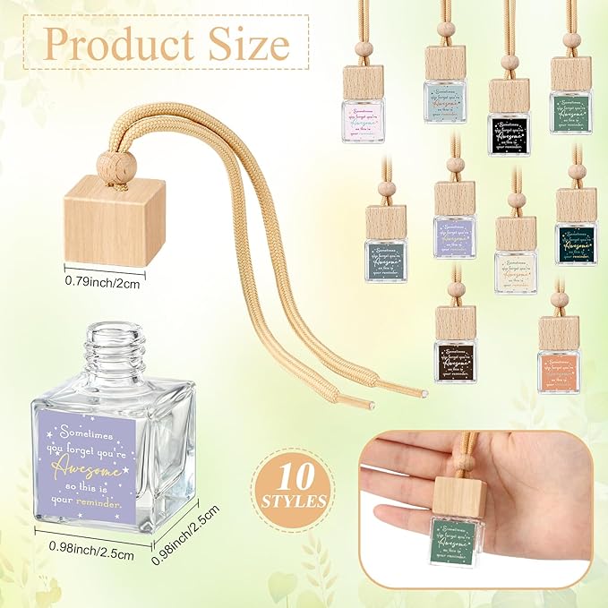50 Pcs Appreciation Gift Bulk for Coworker Inspirational Empty Hanging Car Air Freshener Diffuser, Sometimes You Forget Your Awesome Thank You Gifts for Nurse Staff Teachers