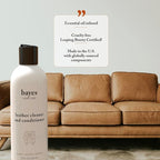 Bayes Premium High Performance Leather Upholstery Cleaner and Conditioner - 16 oz - Prevents Drying, Cracking or Fading of Leather Couches, Car Seats, Shoes, Purses, Pack of 2