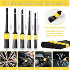 TTRCB 27Pcs Car Detailing Kit, Car Detailing Brush Set, Auto Detailing Drill Brush Set, Car Detailing Brushes, Car Wash Kit, Car Accessories, Car Cleaning Tools Kit for Interior, Exterior, Wheels