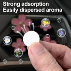 30Pcs Car Air Freshener Refill Felt Pads, 17.5MM/0.7inch Unscented White Air Freshener Replacement Pads Oil Perfumes Refill Tablets for Car Air Freshener Vent Clips Car Diffusers