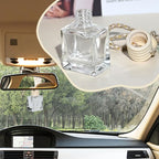 10PCS Flat Square Car 10ML Perfume Empty Bottles with Gold Wire Rope Flat Square Empty Bottles-Car Diffusers for Essential Oils-Essential Oil Car Freshener-Hanging Car Air Freshener