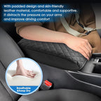 2023 2024 2025 2026 Accord Hybrid Center Console Cover for Honda Accord Hybrid (Sport,EX-L,Sport-L,Touring) /Accord (LX,SE,EX), Cushion Leather Armrest Cover 2025 Accord Accessories (Padded)