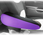 FH Group Flat Cloth Fabric Purple Armrest Cover Semi-Universal Fit, One Pair Purple